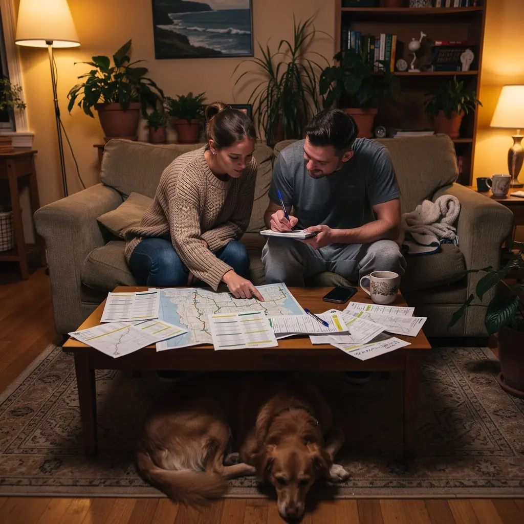 Widok na malowniczą trasę podróży w górach Rocky